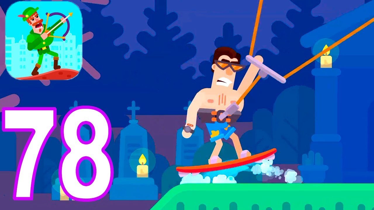 Bowmasters - Kiteboarder (Board) - SILVER Tournament - Gameplay Walkthrough (iOS | Android) (78)