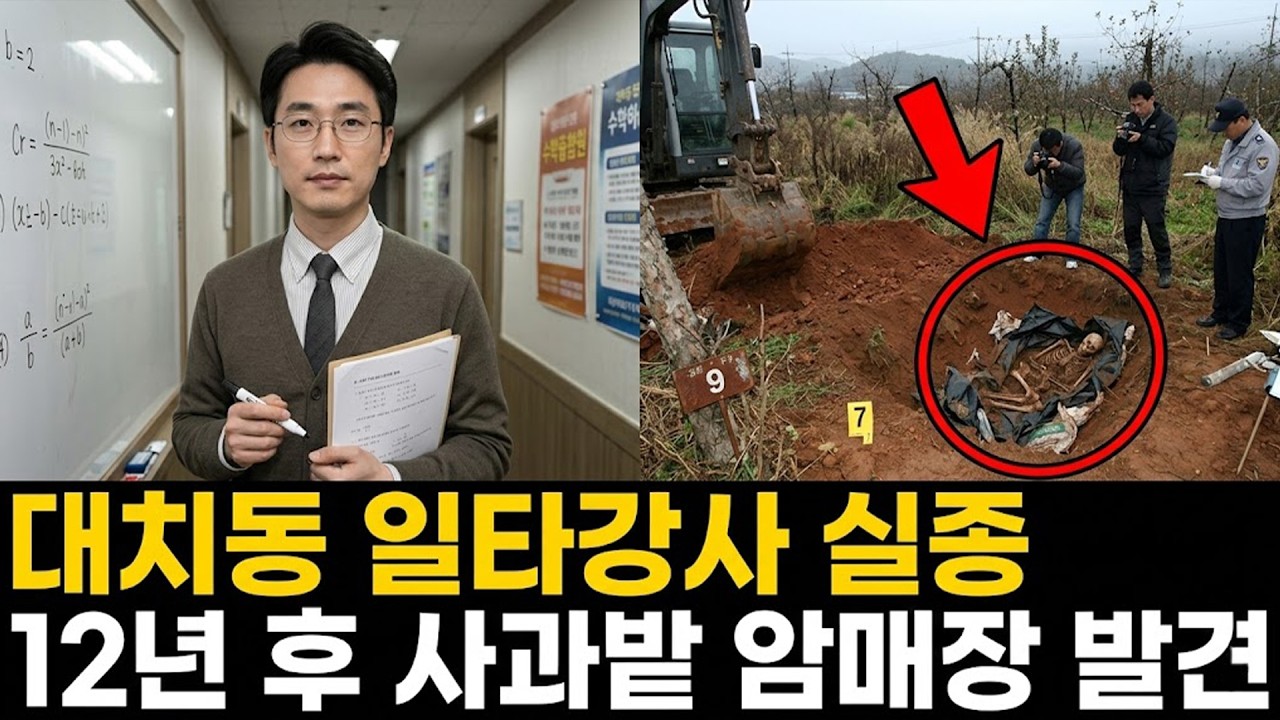 1995년 대치동 일타강사 실종, 12년 후 제자의 일기장에서 발견된 
