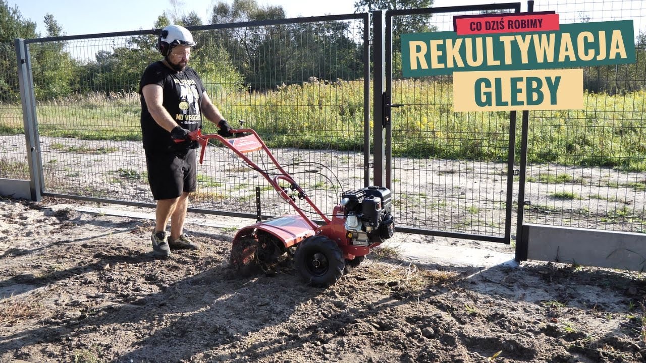 Rekultywacja gruntu. Oranie i przygotowanie terenu pod zasianie trawnika