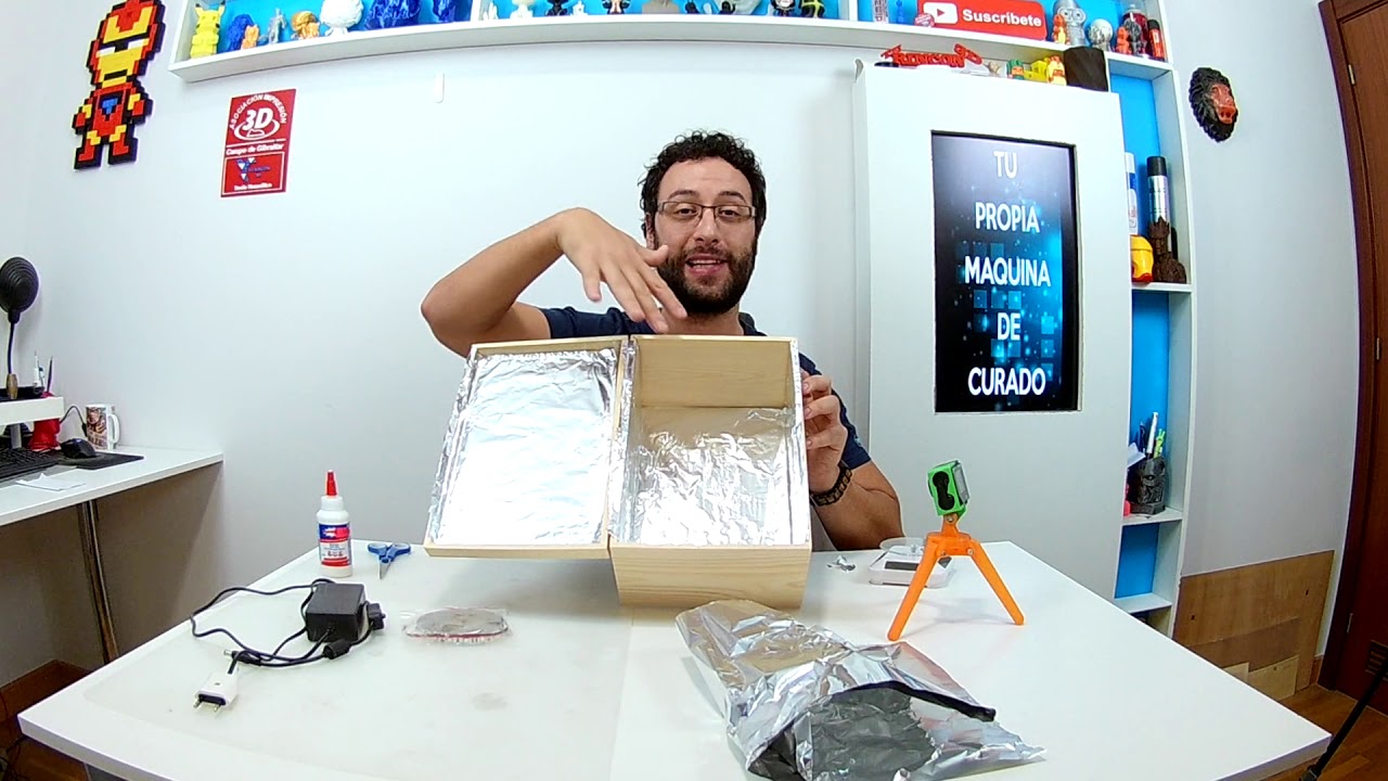 Cómo hacer una estación de curado de resina casera | Fácil y barata | RESINA 3D