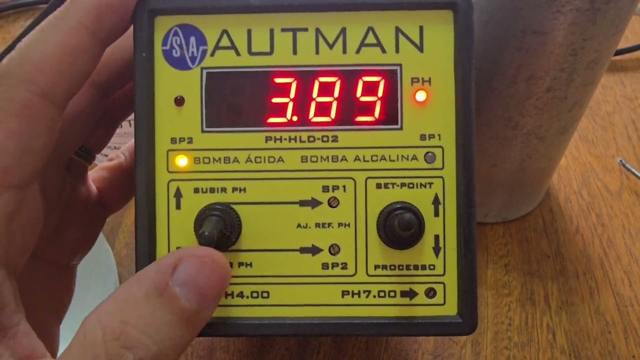 Medidor Controlador de pH HLD-02 DUPLO SET-POINT