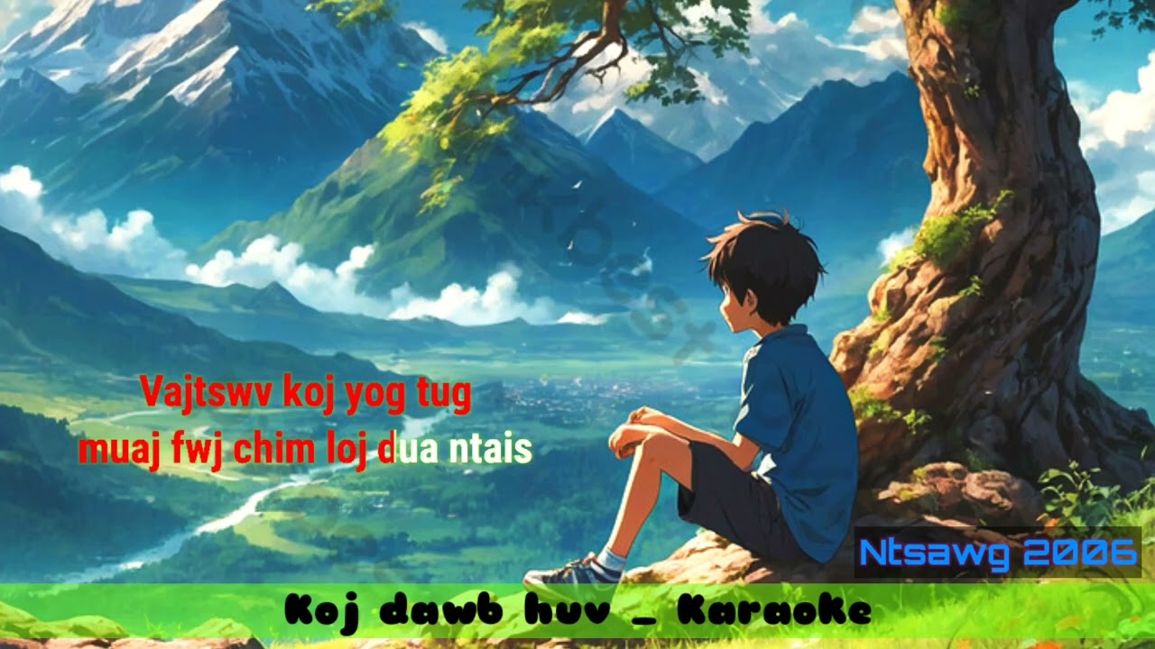 Koj Dawb Huv _ Karaoke | Nkauj Qhuas Vajtswv - Zaj 100 / 
