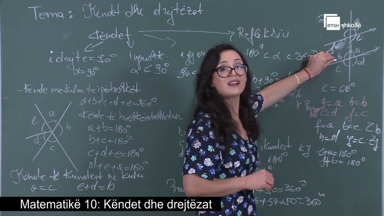 Këndet dhe drejtëzat| Matematikë 10