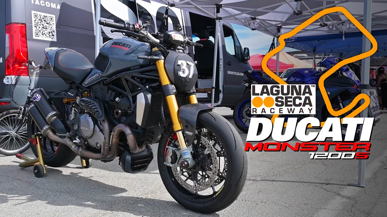 POV: Laguna Seca on a Ducati Monster 1200S with a Termignoni exhaust and forged Marchesini wheels