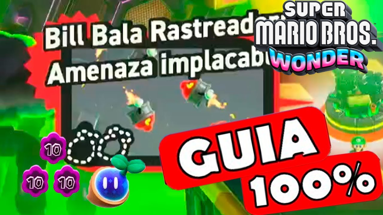Bill Bala Rastreador: Amenaza Implacable - GUIA COMPLETO 100% #63 - Mario WONDER | EgeaFrz