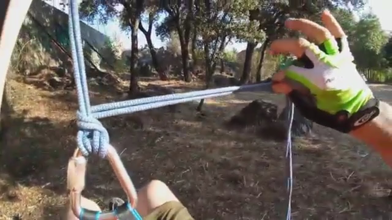 Cuerdas - 18 - Rappel de fortuna con cuerda de kevlar de 6 mm. - Ropes