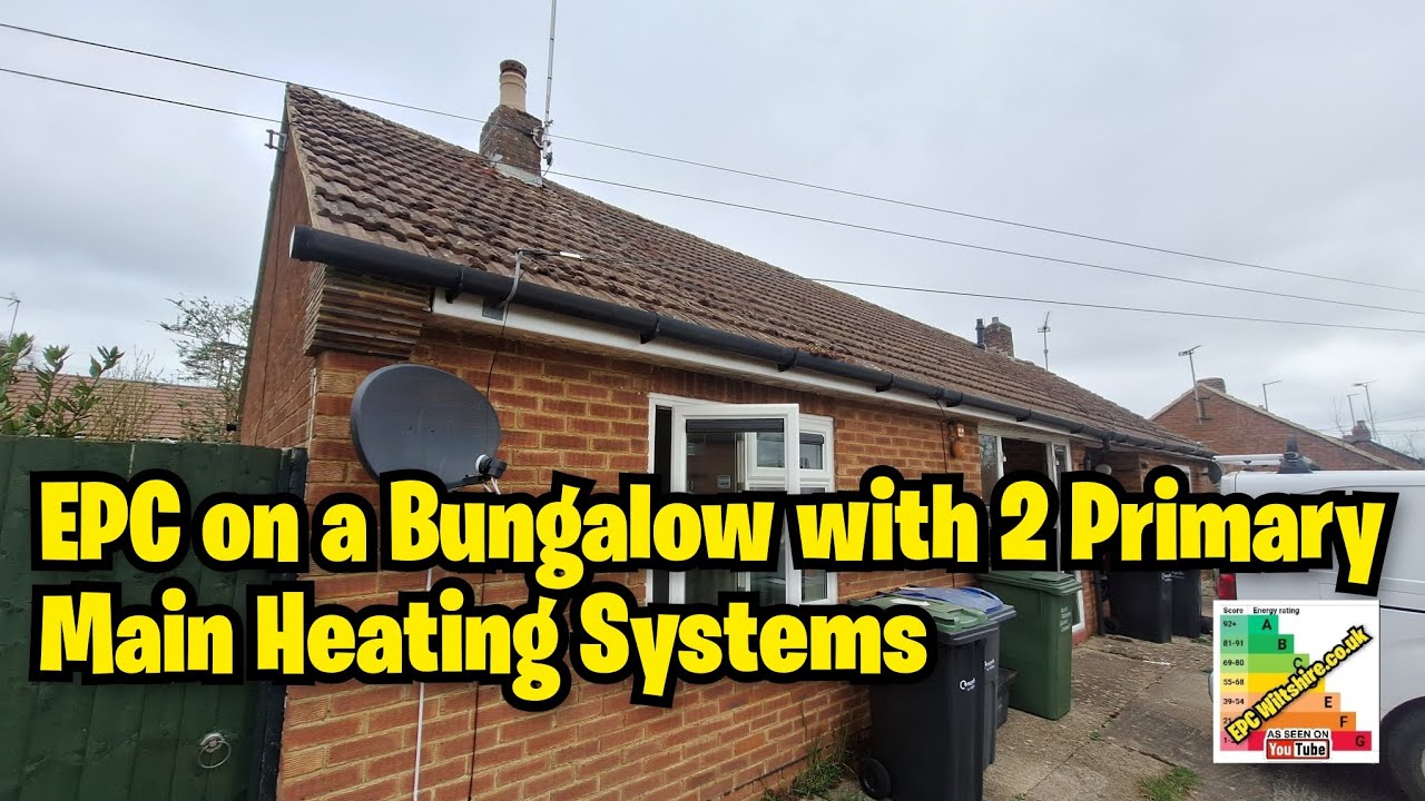EPC 2 Primary Main Heating systems Bungalow Conservatory HHRSH & Integrated NSH
