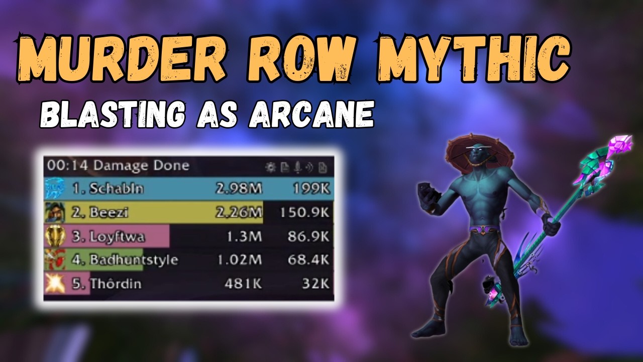 Arcane Mage BLASTING in Midnight (219 iLvL) | Midnight Murder Row Mythic | Arcane Mage Gameplay