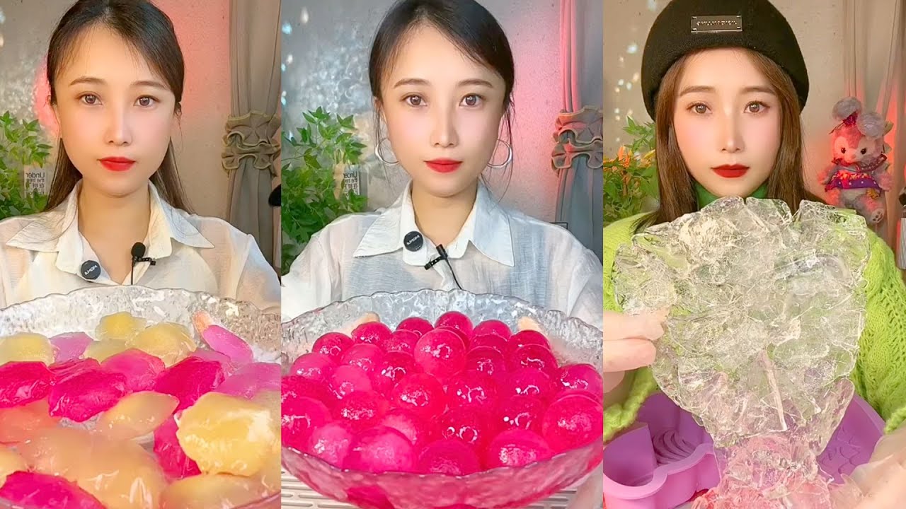 Homemade Chinese Ice Eating ASMR | Soft Frozen Desserts & Snow Ice Sounds #63