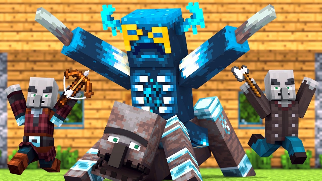 Warden & Villager vs Pillager Life : FULL ANIMATION - Minecraft Animation