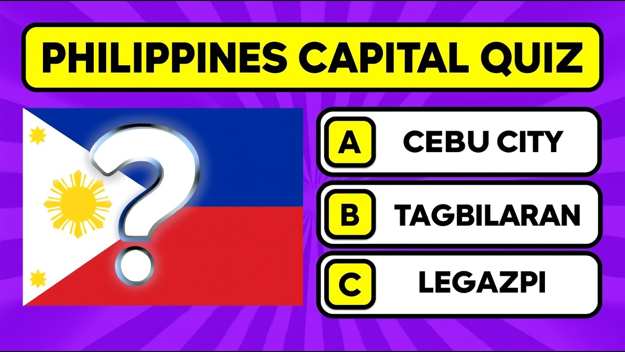 Викторина о столицах Филиппин 2026 🇵🇭 | Сопоставьте провинцию с ее столицей | 50 сложных вопросов...