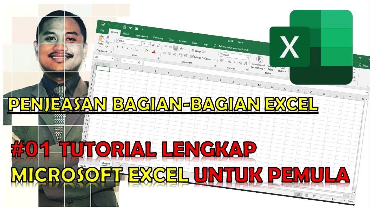 #01 Tutorial Excel Pemula Lengkap - Penjelasan Bagian-bagian Microsoft Excel 2019