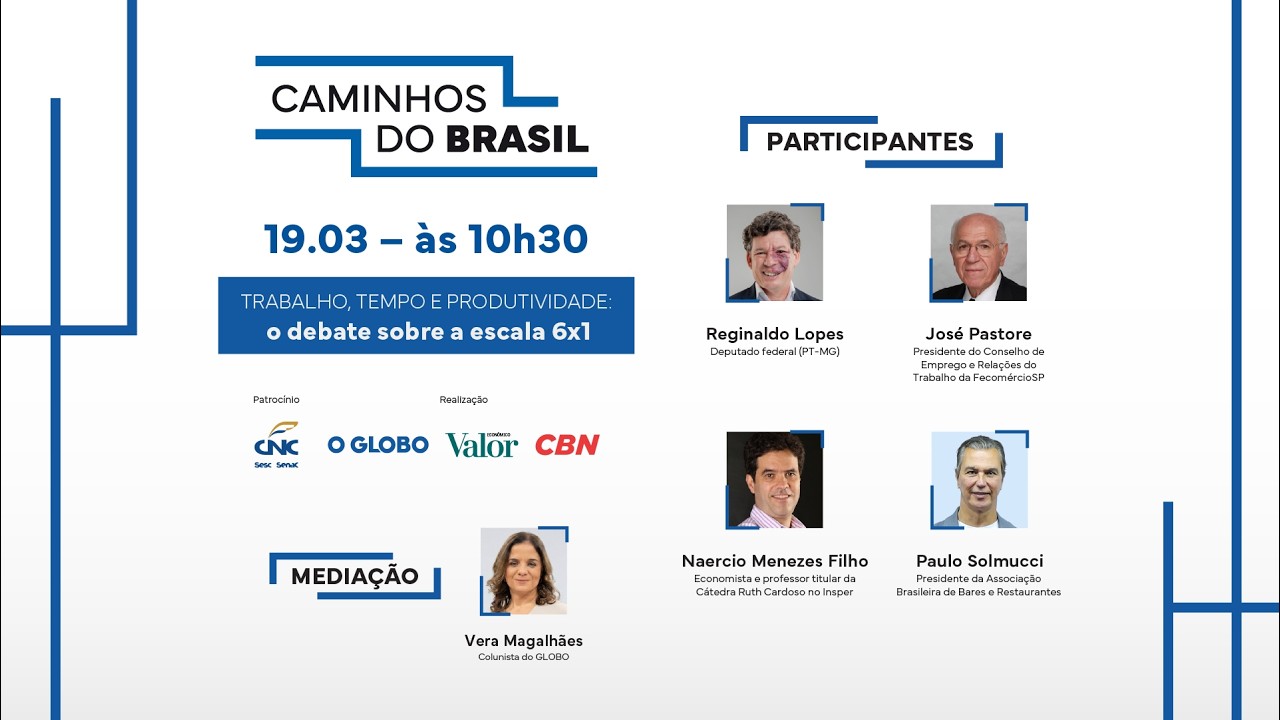 Trabalho, tempo e produtividade: o debate sobre a escala 6x1 | CAMINHOS DO BRASIL