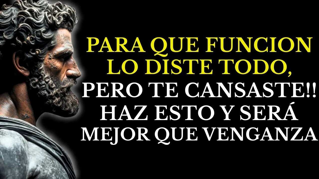 CUANDO DEJAS DE PERSEGUIRLO… EMPIEZA A SUCEDER ESTO ESTOICISMO