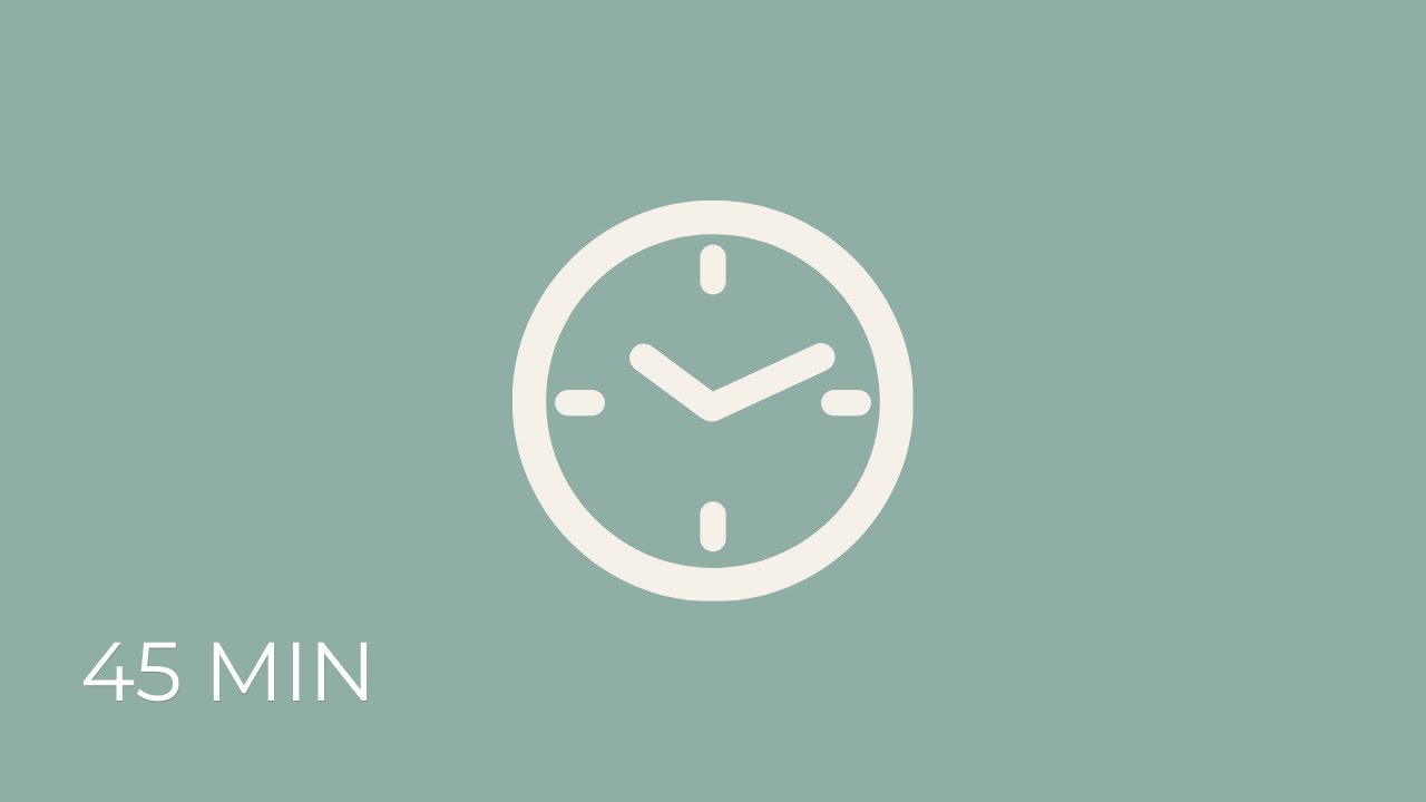 45 Minute Focus Timer  (No Sound) | Deep Work & Study