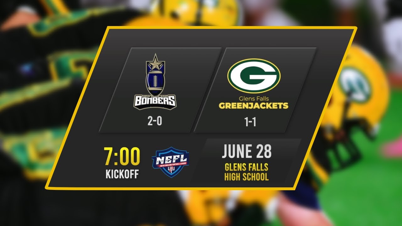GREENJACKETS VS. NEW ENGLAND BOMBERS