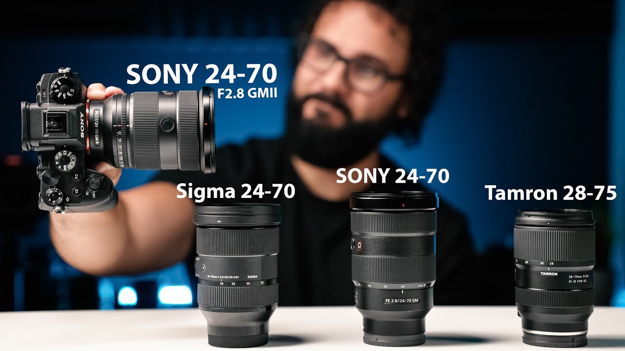 ПОЛНОЕ сравнение объективов Sony // Sony 24-70 F2.8 GM II против Sigma 24-70 против Tamron 28-75 ...
