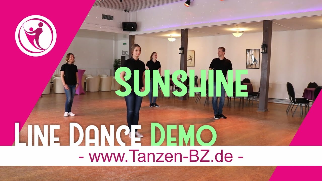 Beginner Line Dance - Sunshine  - Demo zum Mittanzen für Einsteiger