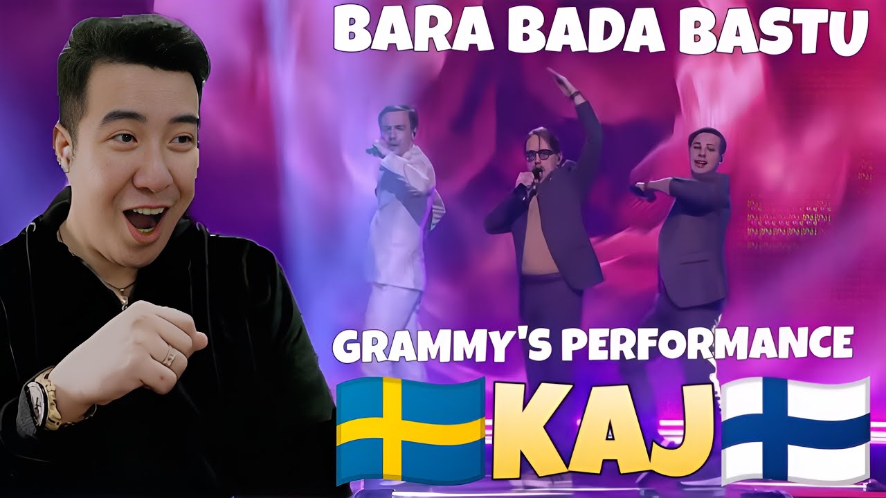 🇸🇪 KAJ - Bara bada bastu @ Grammisgalan & Intervju med Sveriges mest aktuella trio | REACTION