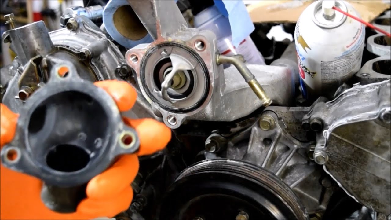 Ep.9| Thermostats. Nissan Infiniti VK45DE engine reassembly. 4.5 liter V8 for M45. Q45, FX45, Fuga