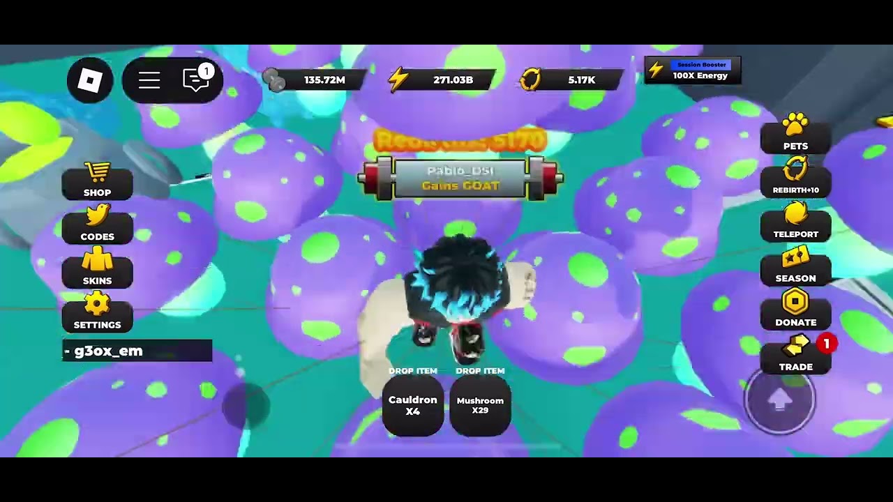 100x event edition! ME AND MY FRIENDS ARE DOING A RACE TO 250M STRENGTH!