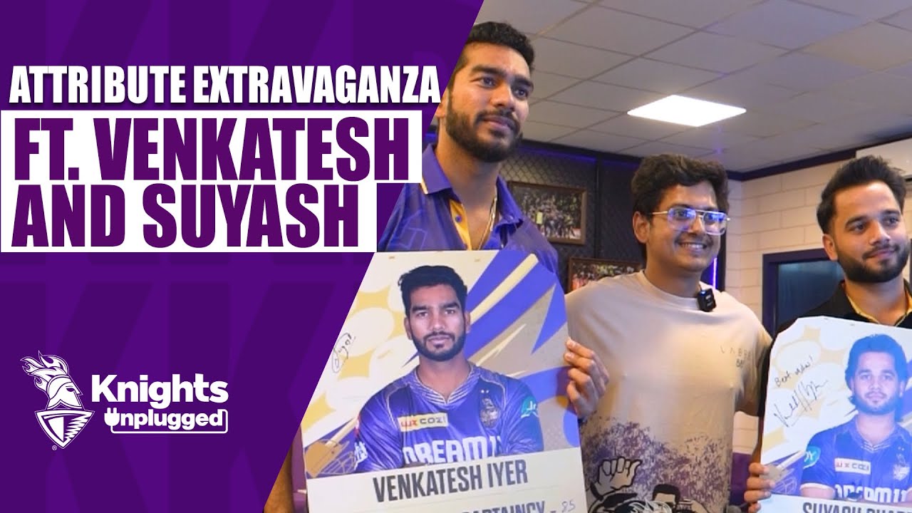 Venkatesh Iyer & Suyash Sharma's Fun Game with Host Mortal | #KnightsUnplugged | TATA IPL 2024