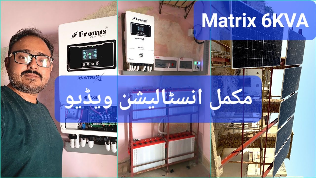 Fronus Matrix 6.0KVA Installation on 6 Solar 545 Longi