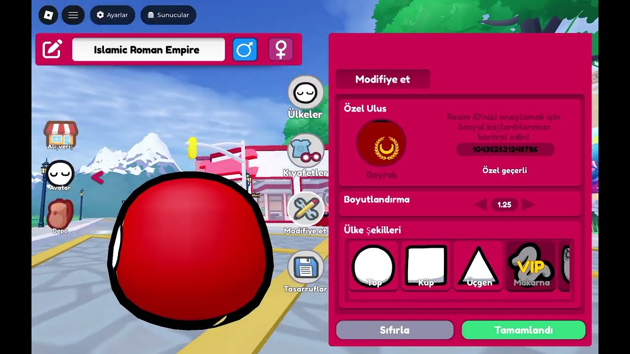 Islamic Roman empire id in COUNTRYBALL WORLD ROBLOX 