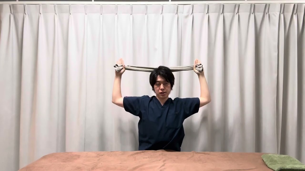 タオルを使った肩甲骨のトレーニング