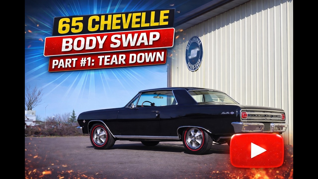 Body swap 1965  ProTouring Chevelle build featuring an Art Morrison chassis. MetalWorks Classics