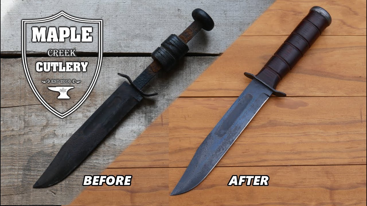 Restoring A WW2 KA-BAR Fighting Knife!