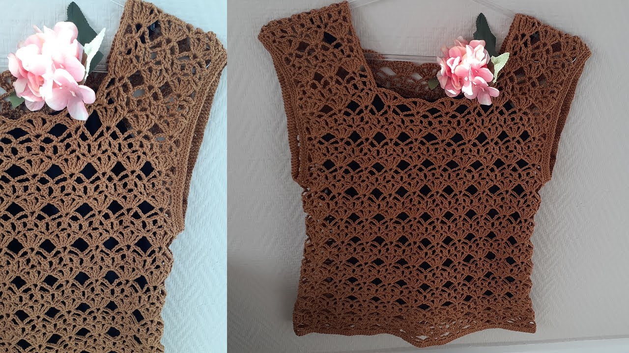 BLUSA/ REGATA EM CROCHÊ | Passo a Passo