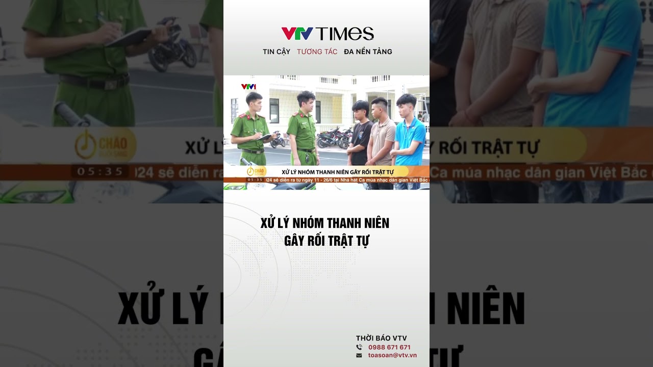 Xử l&yacute; nh&oacute;m thanh ni&ecirc;n g&acirc;y rối trật tự #shorts #thanhnien #gayroi #trattu