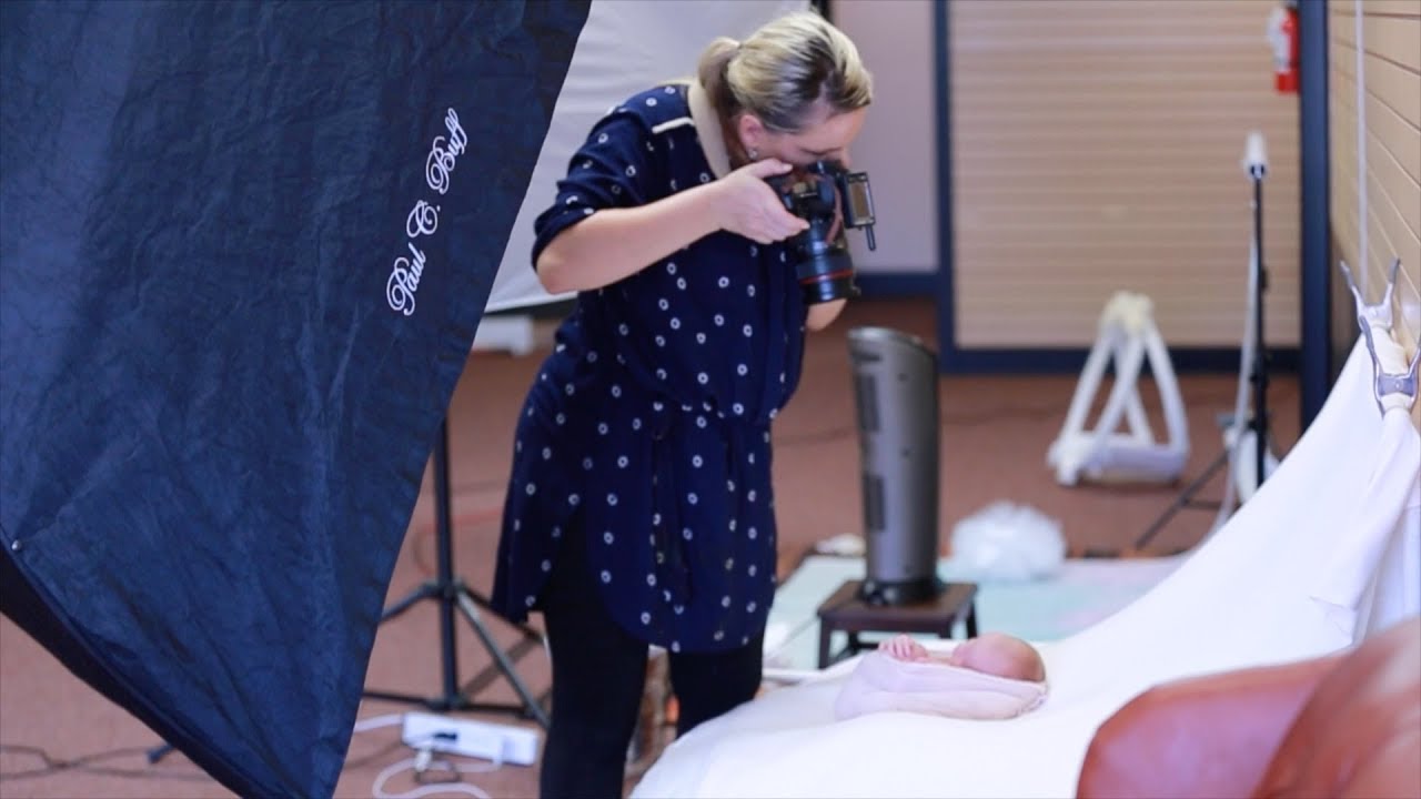 Newborn Sleeping Beauty Photoshoot in a Studio, newborn studio photography