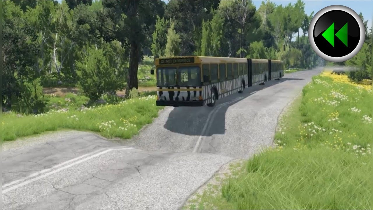 Reverse Cars vs Massive Potholes #2 - BeamNG.Drive - beamng drive reverse