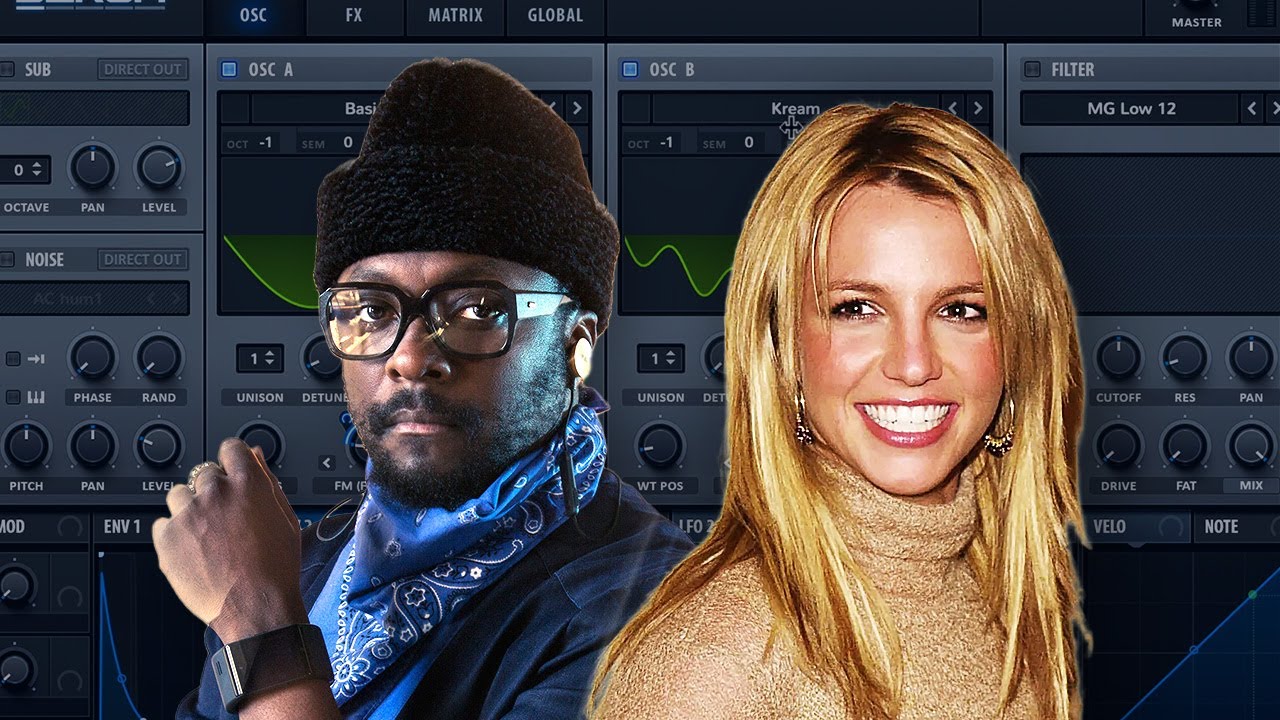 Will.i.am, Britney Spears "Scream & Shout" Drop Synth Tutorial