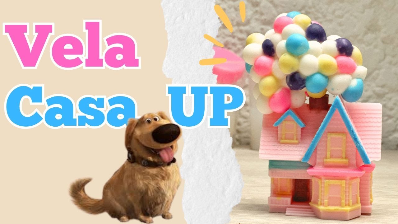 🎈 СВЕЧА, ВДОХНОВЛЕННАЯ UP HOUSE – КРЕАТИВНЫЙ И ВОЛШЕБНЫЙ САМОДЕЛ 🕯️