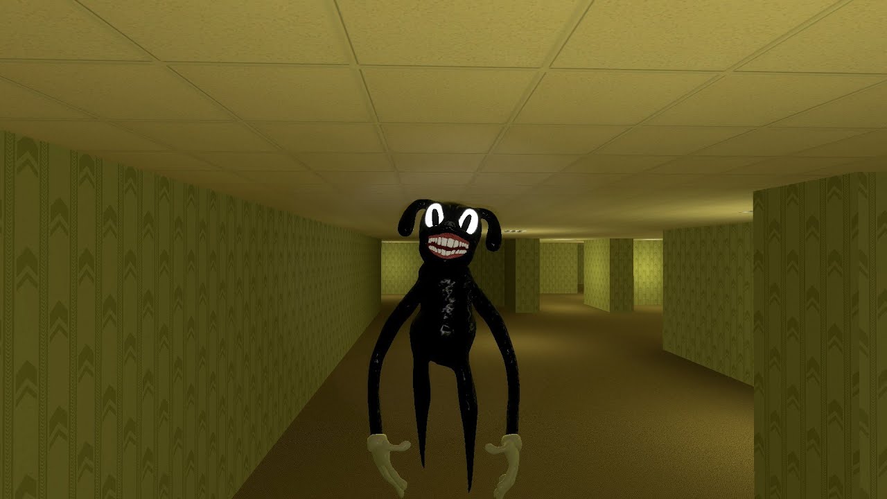 Cartoon dog Chase me in backrooms!! Garry's Mod