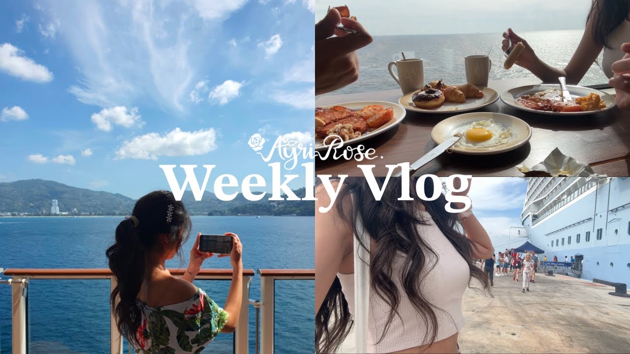 Royal Carribean Cruise Vlog 🚢 Spectrum of the Sea 5D4N, lots of eating, relaxing holiday, sunset