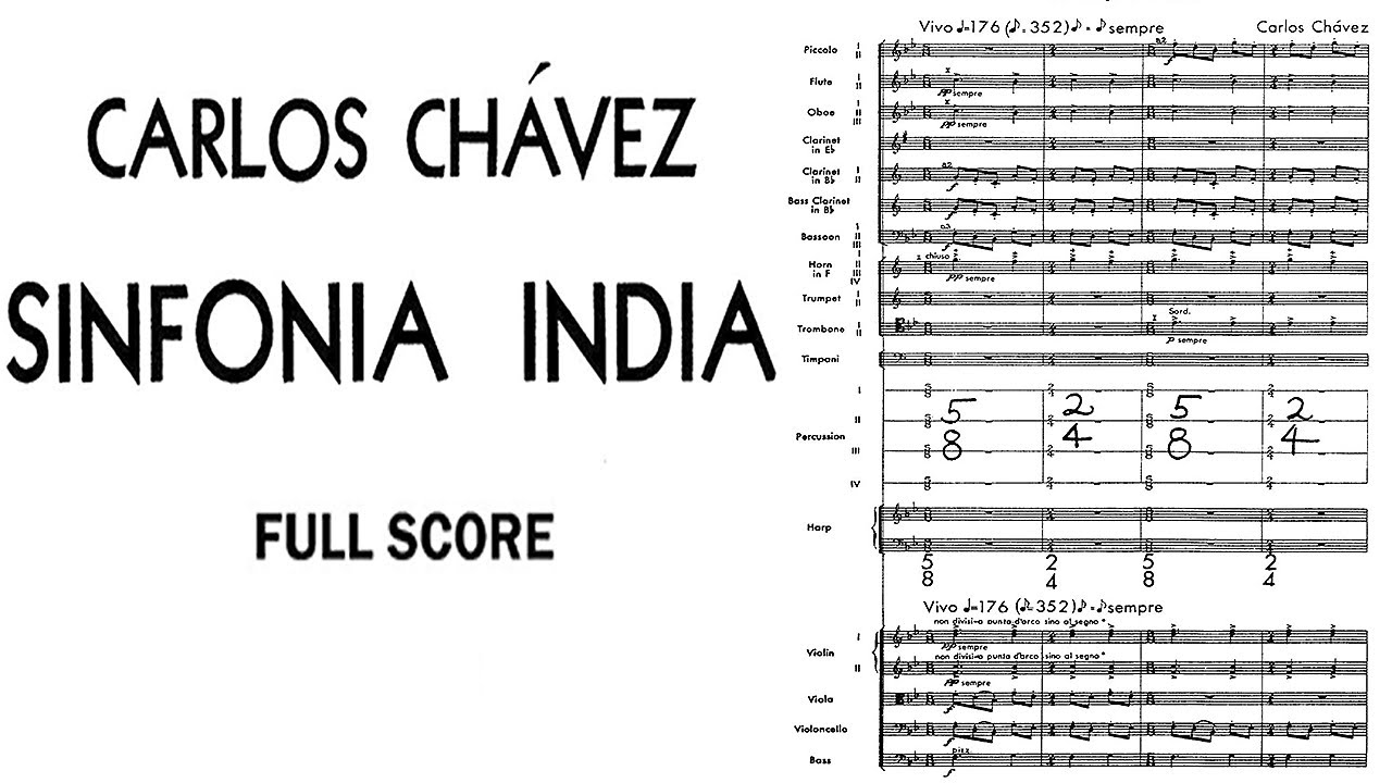 Carlos Ch&aacute;vez - Sinfon&iacute;a India (1935/36) Score