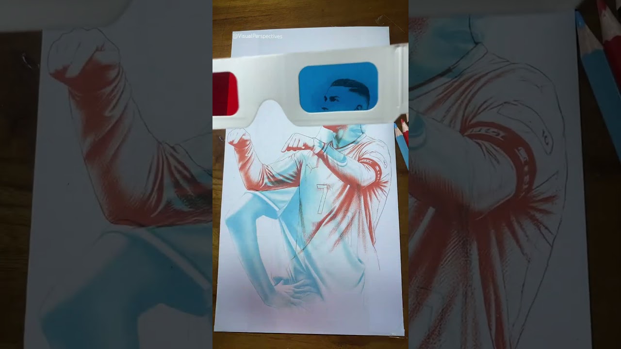 Like Father Like Son, Cristiano Ronaldo Jr #perspective #soccer #ronaldo #drawing #sketch #painting
