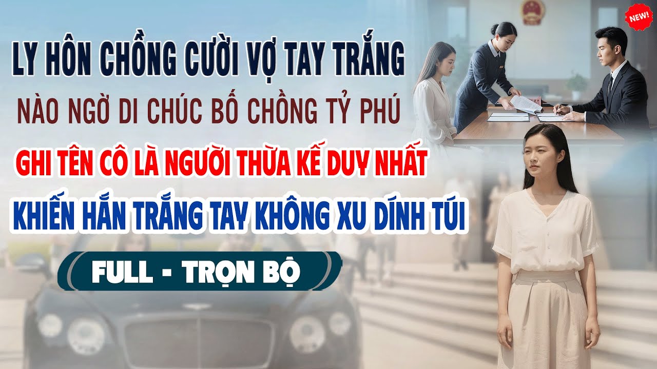 💖Truyện Ngôn Tình LY HÔN CHỒNG CƯỜI VỢ TAY TRẮNG Nào Ngờ Di Chúc Bố Chồng Tỷ Phú Ghi Mình Tên Cô