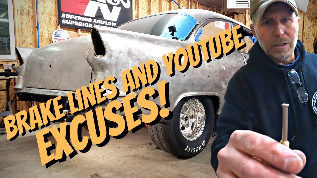 1955 Chevy Brake Line Install and YouTube Excuses...