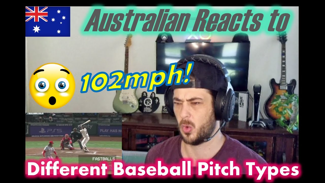Australian Reacts to The Different Types of Baseball Pitches