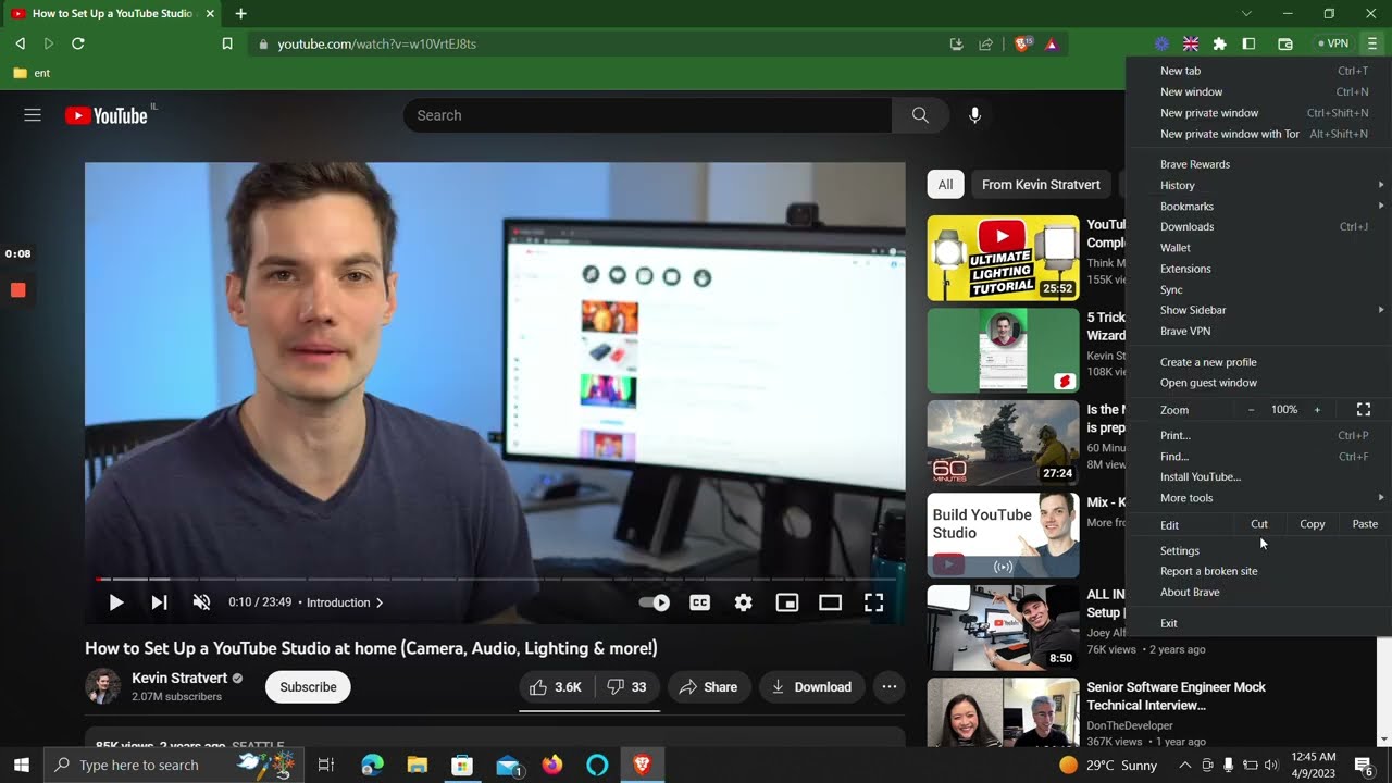 Play on TV option missing  on Brave browser?