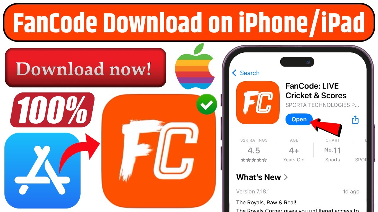 🔥FanCode: LIVE Cricket & Scores App Download on iPhone/iPad | FanCode Not Showing App Store Fixed