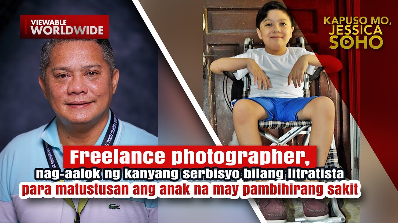 Lalaki, nag-aalok ng serbisyo bilang litratista para makatulong sa pamilya | Kapuso Mo, Jessica Soho