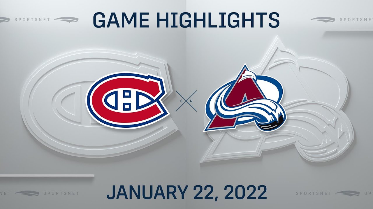 NHL Highlights | Canadiens vs. Avalanche - Jan 22, 2022