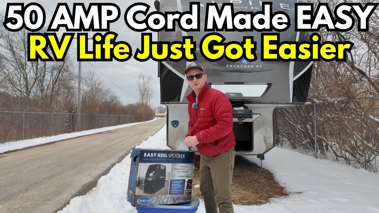 Game-Changer for RV 50 Amp Cords! | MORryde Easy Reel Spooler Demo