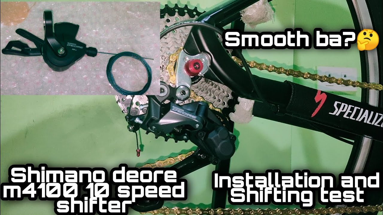 Shimano deore m4100 shifter and Deore m5120 Rd| Installation and Shifting test| Angas🔥